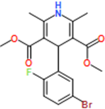 Dimethyl 4-(5-bromo-2-fluorophenyl)-2,6-dimethyl-1,4-dihydropyridine-3,5-dicarboxylate